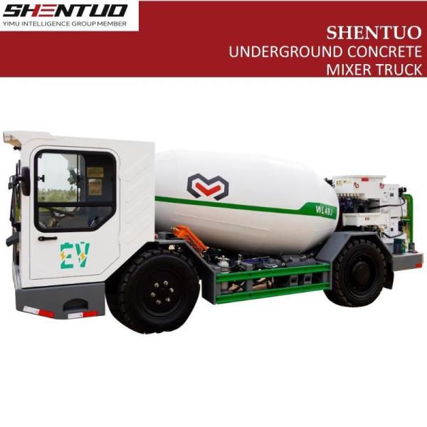                  Underground Mining Equipment Electric Drive Concrete Mixer 4× 2 4m3 Electric Cement Mixer Truck             
