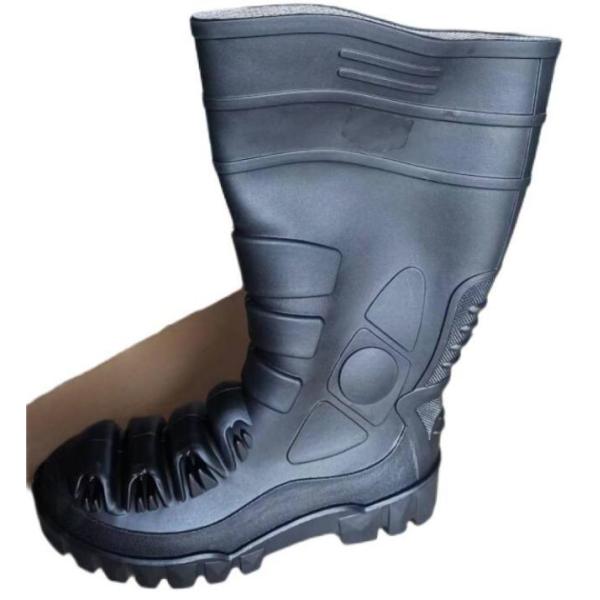 UK2 - 13 PVC Industrial Safety Gumboots With Steel Toe Cap Metatarsal Protection