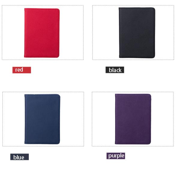 customized advertising LOGO Business passport holder high-grade passport cover PU ticket holder short passport bag