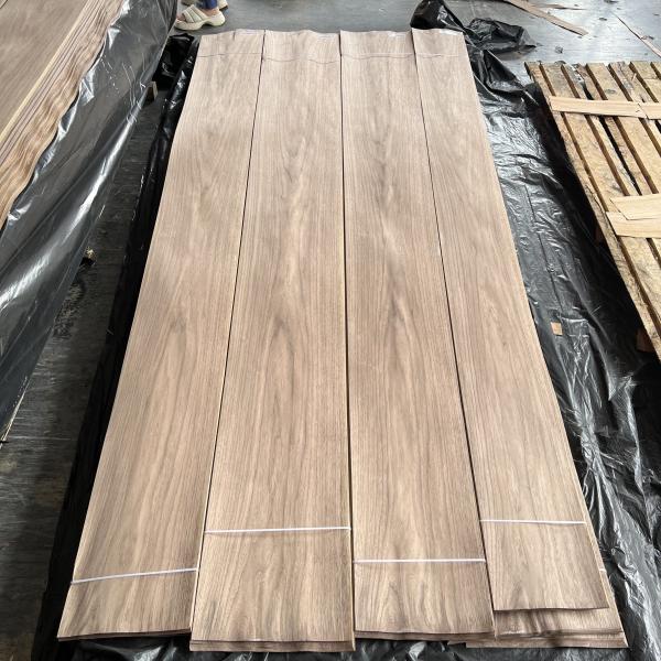 American Walnut Wood Veneer Flat Cut 0.45mm For Wallcovering