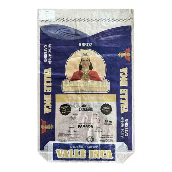 Bule Red 60kg BOPP Laminated Woven Sacks 25kg Flour Bag