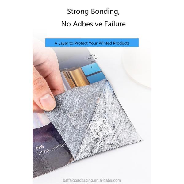 27 Micron BOPP Thermal Lamination Film Matt Thermal Lamination Film Dry Laminating by Korea Eva Plastic Glue