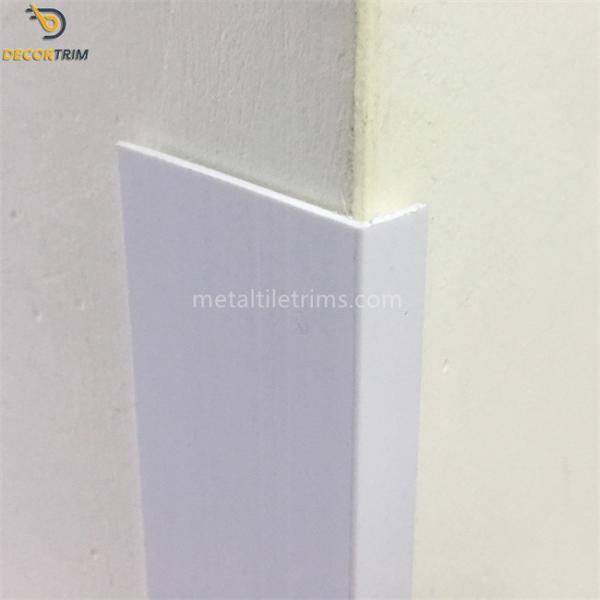 90 Degree Corner Wall Protector Strip , PVC Wall Tile Trim Edging 2.5m Length