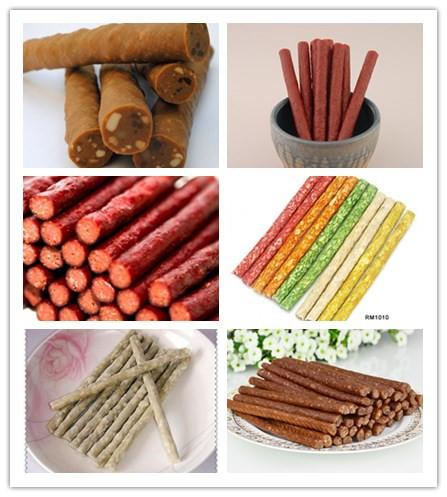 Linha de processamento Meaty automática completa trabalho dos alimentos para animais de estimação da tira da economia do produto comestível da reunião