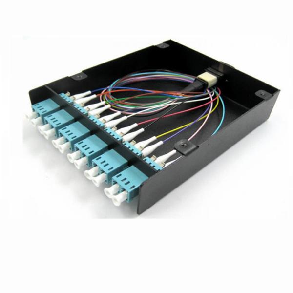 O painel de remendo de fibra MTP/MPO a 12LC retira o núcleo dos módulos com 12LC a gaveta do módulo dos adaptadores MPO/MTP