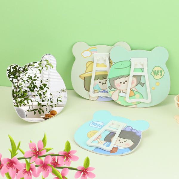 Mini Makeup Compact Small Pocket Little Square Home Decor Mirror and Fashion Design Style