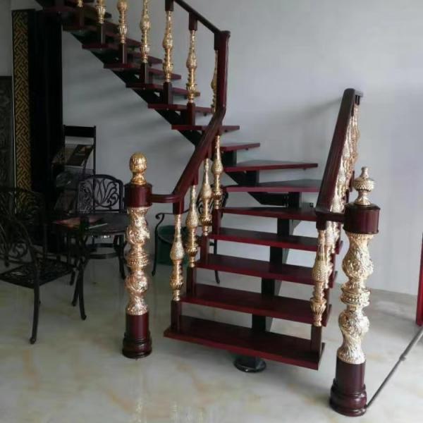 Gold Indoor Staircase Stainless Steel Railing For Meeting Room
