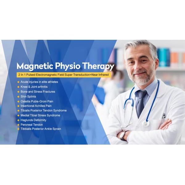 Alivio del dolor Transducción magnética con dispositivo de terapia magnética con láser de diodo