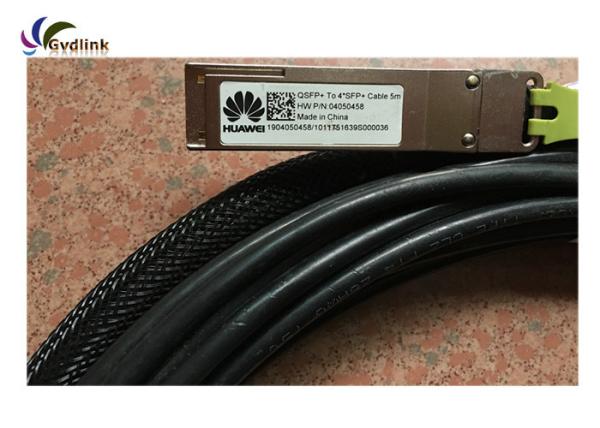 40G 26AWG 5m SFP+ Breakout Cable QSFP-4SFP10G-CU5M For Huawei 02310MUM