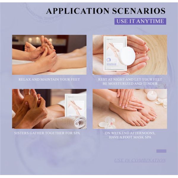 Wholesale Custom Moisturizing Peeling Mask Foot Massager Spa Skin Care Product Exfoliating Foot Masking Peel