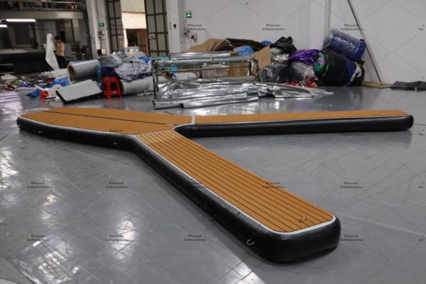 High Quality Y Shape Floating Jetski Dock Platform Inflatable Y Pontoon Jet Ski Boat Dock