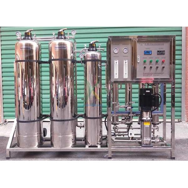 1TPH SS Automatic RO System Pure Water Well / Underground / Borehole Water Treatment Plant For Mineral Drinking Water