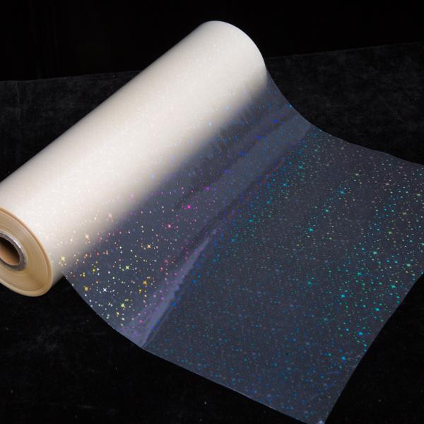Factory Direct Sales BOPP Transparent Thermal Holographic Film with EVA Glue Strong Adhesion for Box Packaging