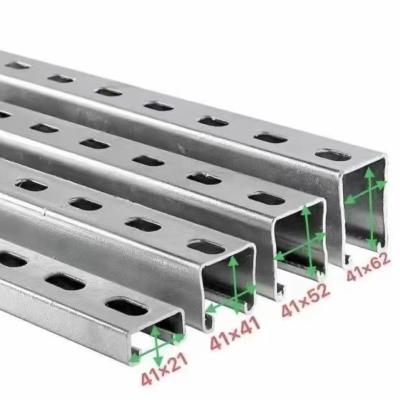 Organized Cable Management Steel Slotted Channel With Cable Trunking C Slotted Channel
