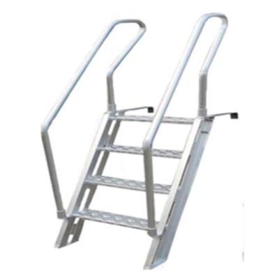 Easy Carring Aluminum Marine Boat Ladders For Stepping Over The Bulwark