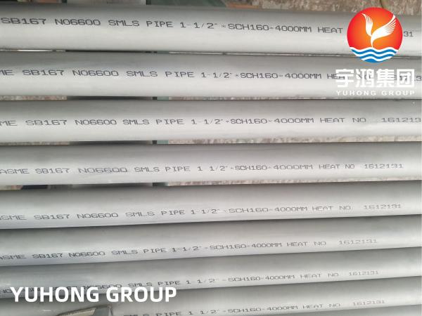 N06600 ASTM B167 Nickel Alloy Steel Seamless Tube For Power Generation