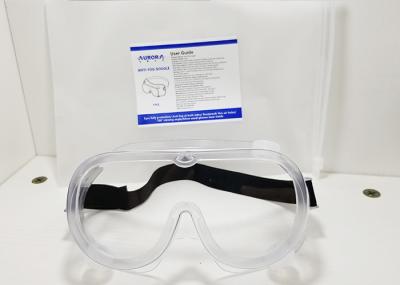 Óculos de proteção protetores uv de vidros de segurança da prova do risco do PVC para a cara/olhos