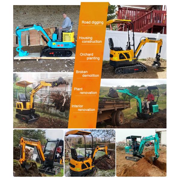 EURO 5 Mini escavadeira de 2 toneladas Pequena escavadeira doméstica de baixo consumo