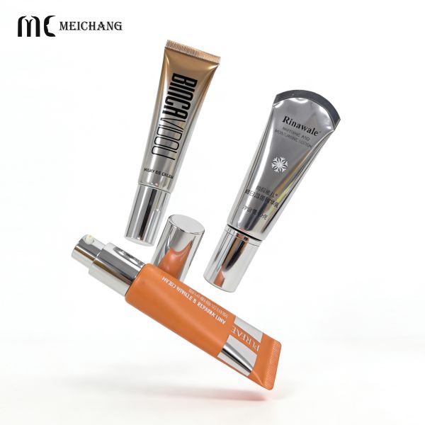 15ml 30ml 50ml 80ml 100ml Airless Freshness-Lock Hand Cream Tube with Pump, Custom Premium Packaging, Leak-Proof Eco Container (MC-707)