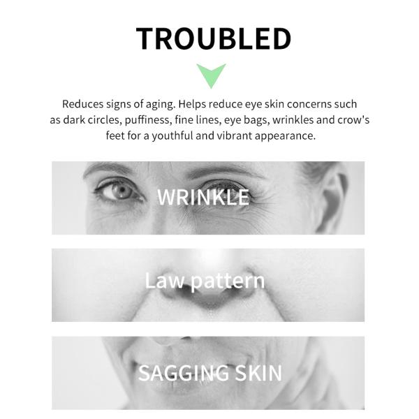 Крем против морщин, мешков под глазами, 6 г, темный крем под глазами, восстанавливающий крем