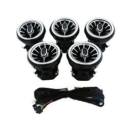 Ambient LED Air Vent Turbine Console Decorative For Mercedes W117