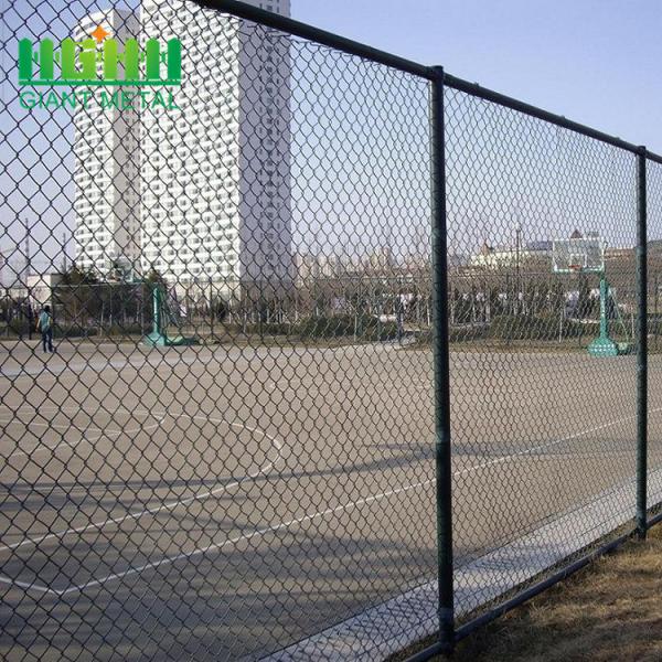 Ral 6005 Green Plastic Coated Diamond Mesh Fencing 50*50mm 6feet Height