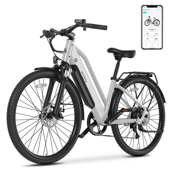 EU Stock Smart Sensor 48v 7 Speed Commuter E-Bike 48v Brushless Motor City Electric Bicycle for Adults From China