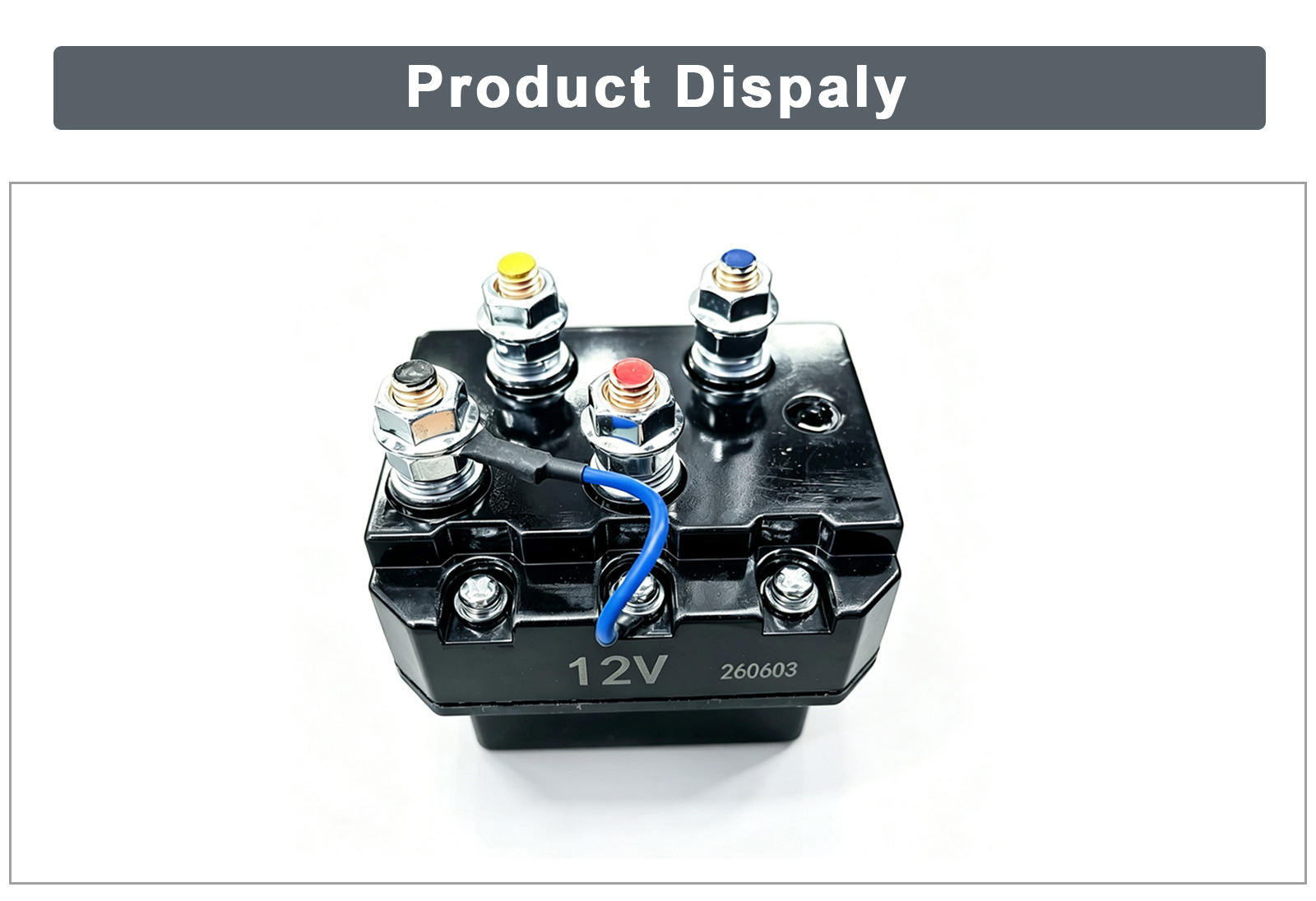 12V 250A Electric Winch Relay with 3000W Switching Power for Off-road Vehicles and ATV Winch Contactor