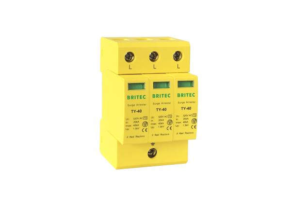 Tipo Pluggable da C.A. do poder de 40KA 400V - dispositivo de proteção de 2 impulsos