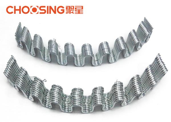 8 Ga Silver Sinuous Nosag Springs , 20  Length D Arch Oil - Tempered Sofa Replacement Springs