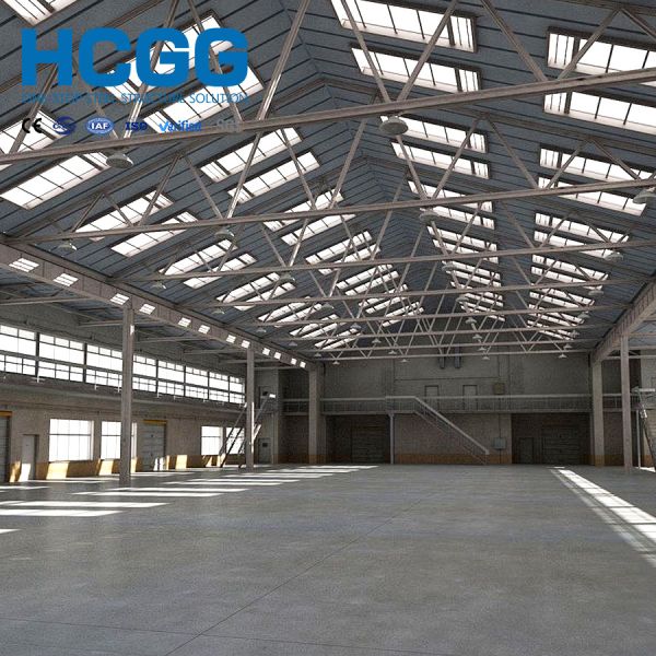Hot Dip Galvanized Steel Airplane Hangar Seismic Resistance Metal Hangar Building