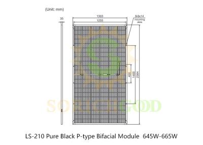 Painéis de silício monocristalino de 645W A solução definitiva para a produção de energia solar
