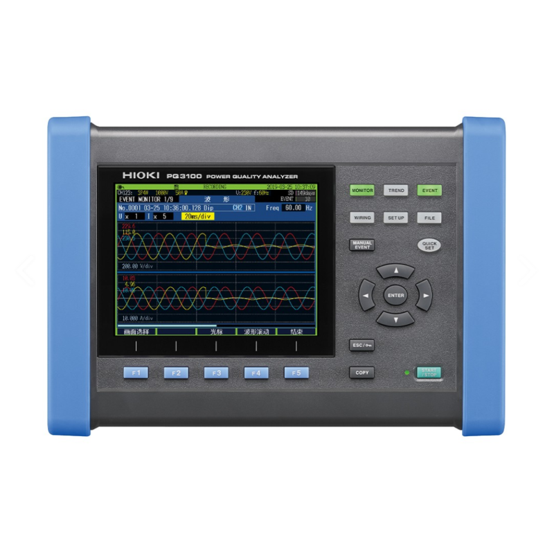 HIOKI Power Quality Analyzer PQ3100   Single-phase 2-wire ~ Three-phase 4-wire Clamp Input Compact And Lightweight