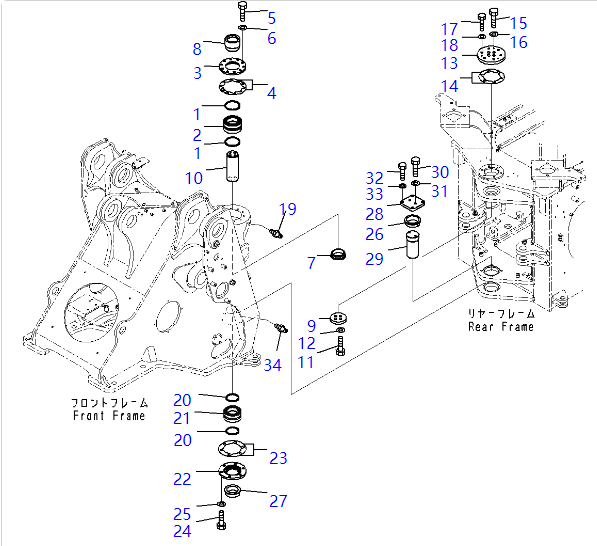 425-46-11310 4254611310 Bearing Excavator Bearing Fitting For KOMATSU 558 WA500