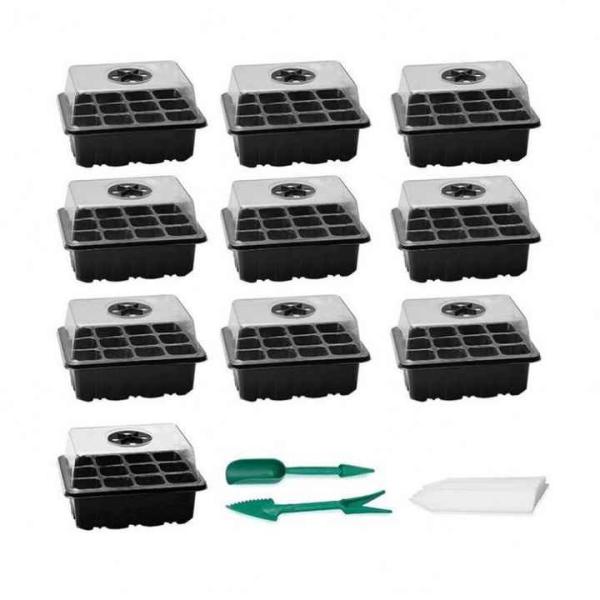 Wholesale Plastic Cell Plant Seed Trays Propagatorkit Germination Tray Seedling Starter Nursery Tray With Lid