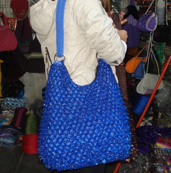 Large Dark Blue hobo fashion women bag sequin large satchel bag ready to ship