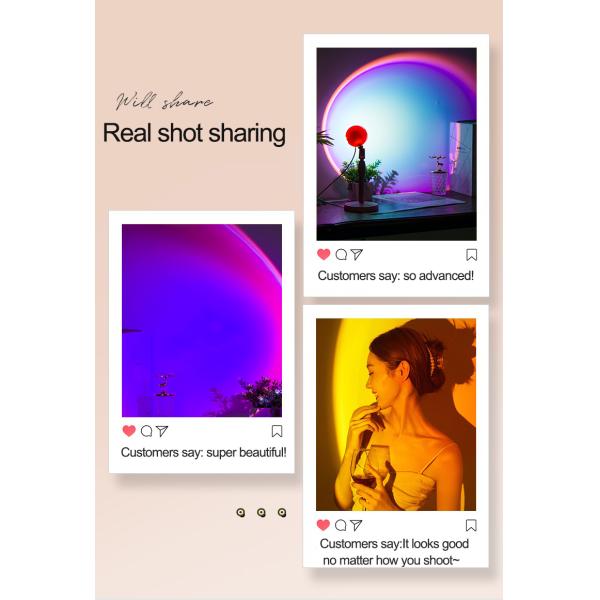 Лампа пола проекции захода солнца радуги СИД USB DC5V для домашнего оформления