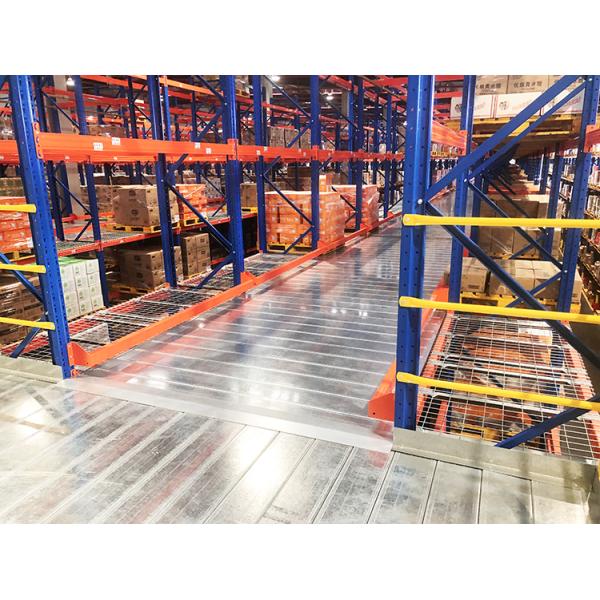 Многоуровневая голубая химическая установка для хранения инструментов Мезаннинная стойка для 300 кг/500 кг пластовой нагрузки