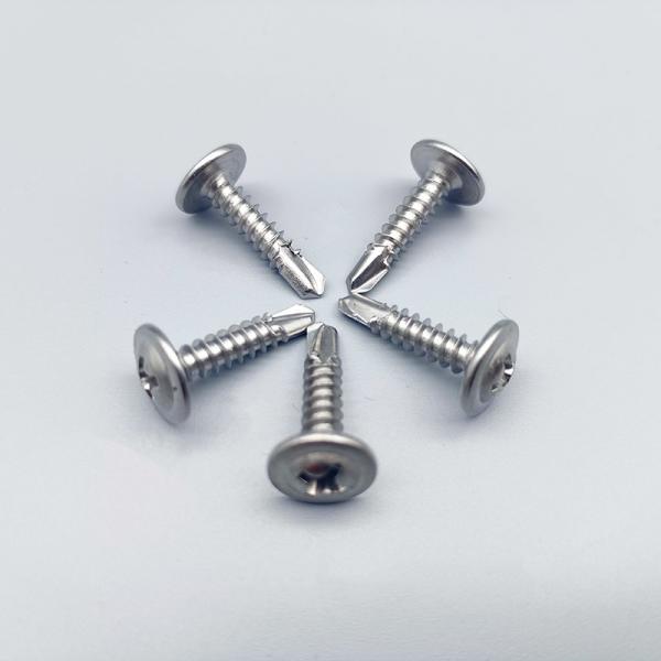 Tornillo autoperforante de cabeza de oblea SS410 O SS304