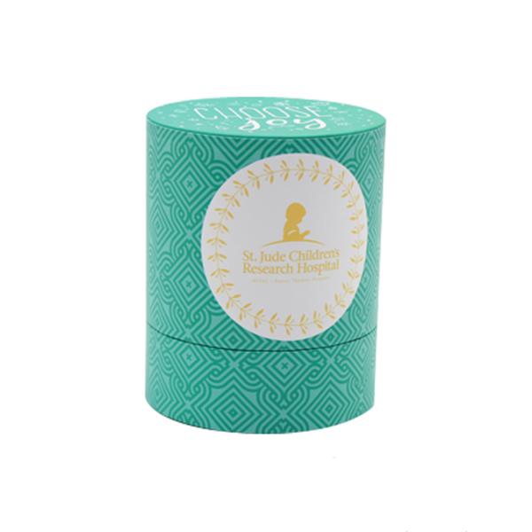 Handmade Round Branded Gift Boxes With Logo For Tea / Cosmetics / Candle Packing