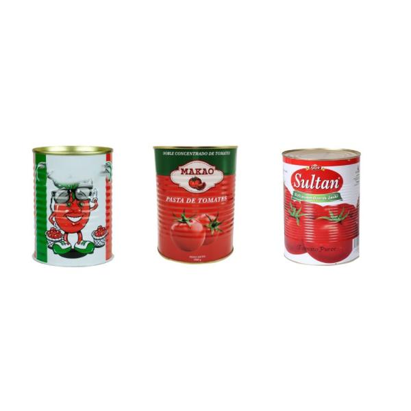 Вкусная томатная паста в 1 кг консервной банки с удобной открытой крышкой
