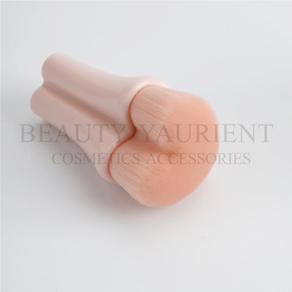 Love Heart Plastic Handle Small Kabuki Makeup Brush Without Ferrule 43g