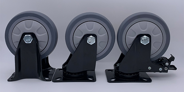 Рицинус обязанности шарнирного соединения TPR резиновый средний катит промышленные 75MM