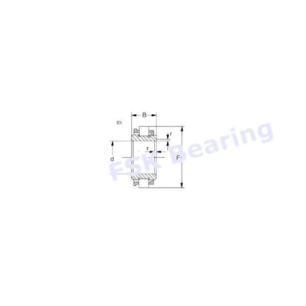 Brass Cage Steel Pin RN205M Eccentric Roller Bearing For Reducer 25mm × 45mm × 15mm