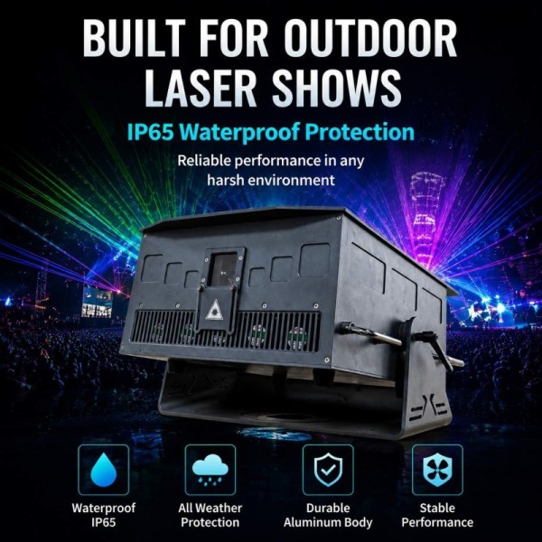 30W Full-Color Animation Laser Projection Lighting System