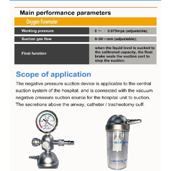 Терпеливый счетчик- расходомер кислорода стали MFDS комнаты 0.075mpa медицинский