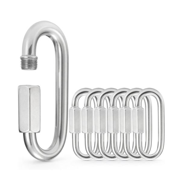 Quick Link Heavy Duty Carabiner Clips Locking Chain Quick Link Connector for Safety Chains