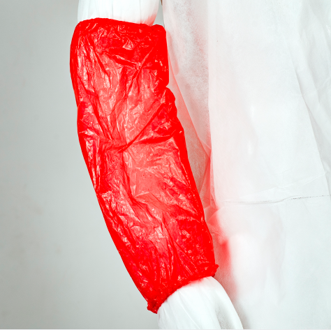 Waterproof Disposable Sleeve Cover , Plastic Over Sleeves LDPE HDPE Material