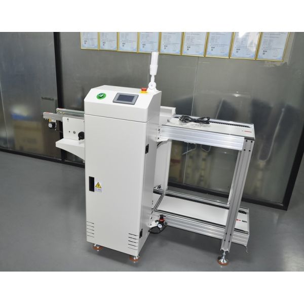 Full-automatic SMT Production PCB Loader Unloader with PLC Control System and SMEMA Interface Compatibility