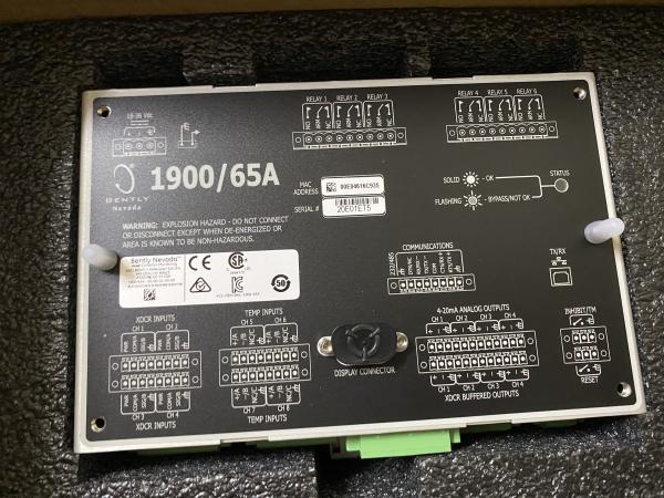 1900/65A Bently Nevada General Purpose Equipment Monitor Supports RTDs And Thermocouples